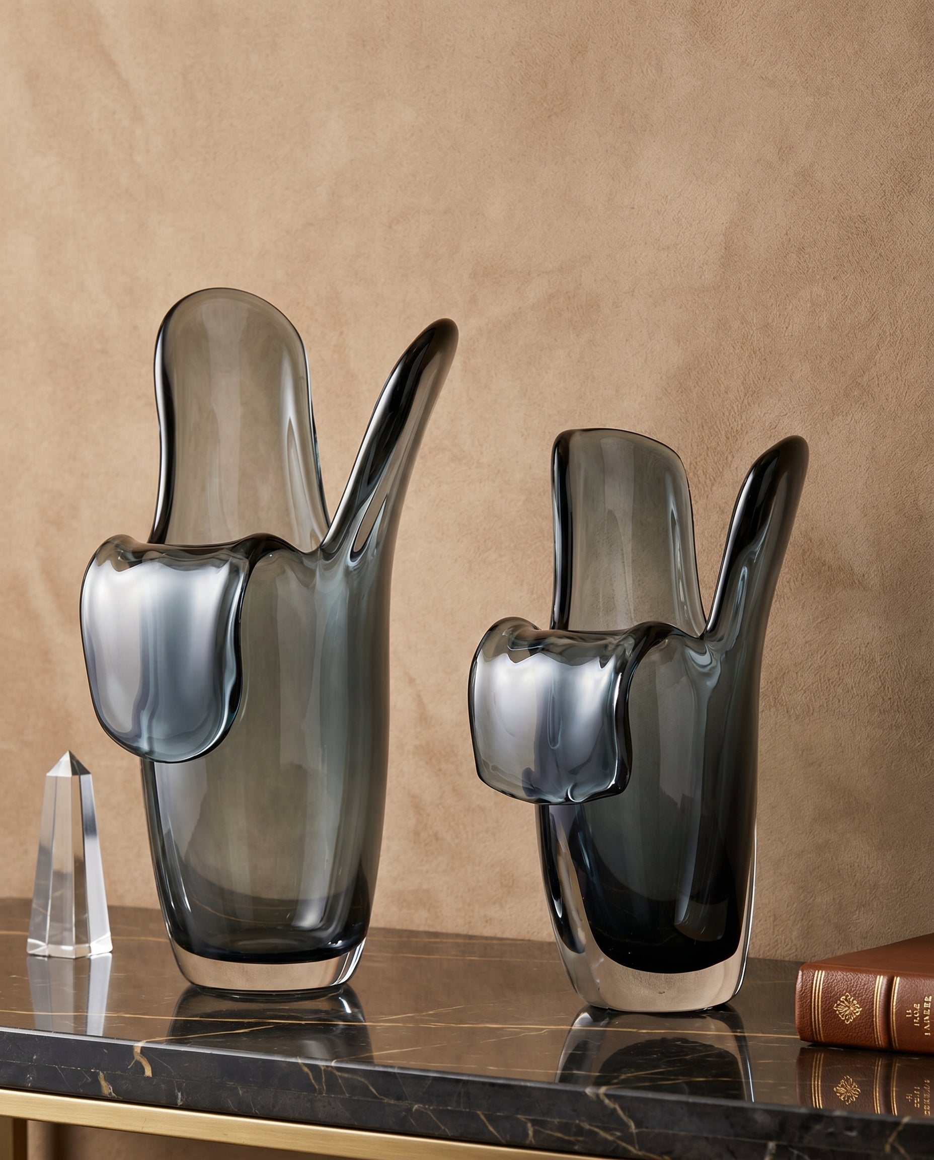 Creo Open Crystal Vase Decor Set