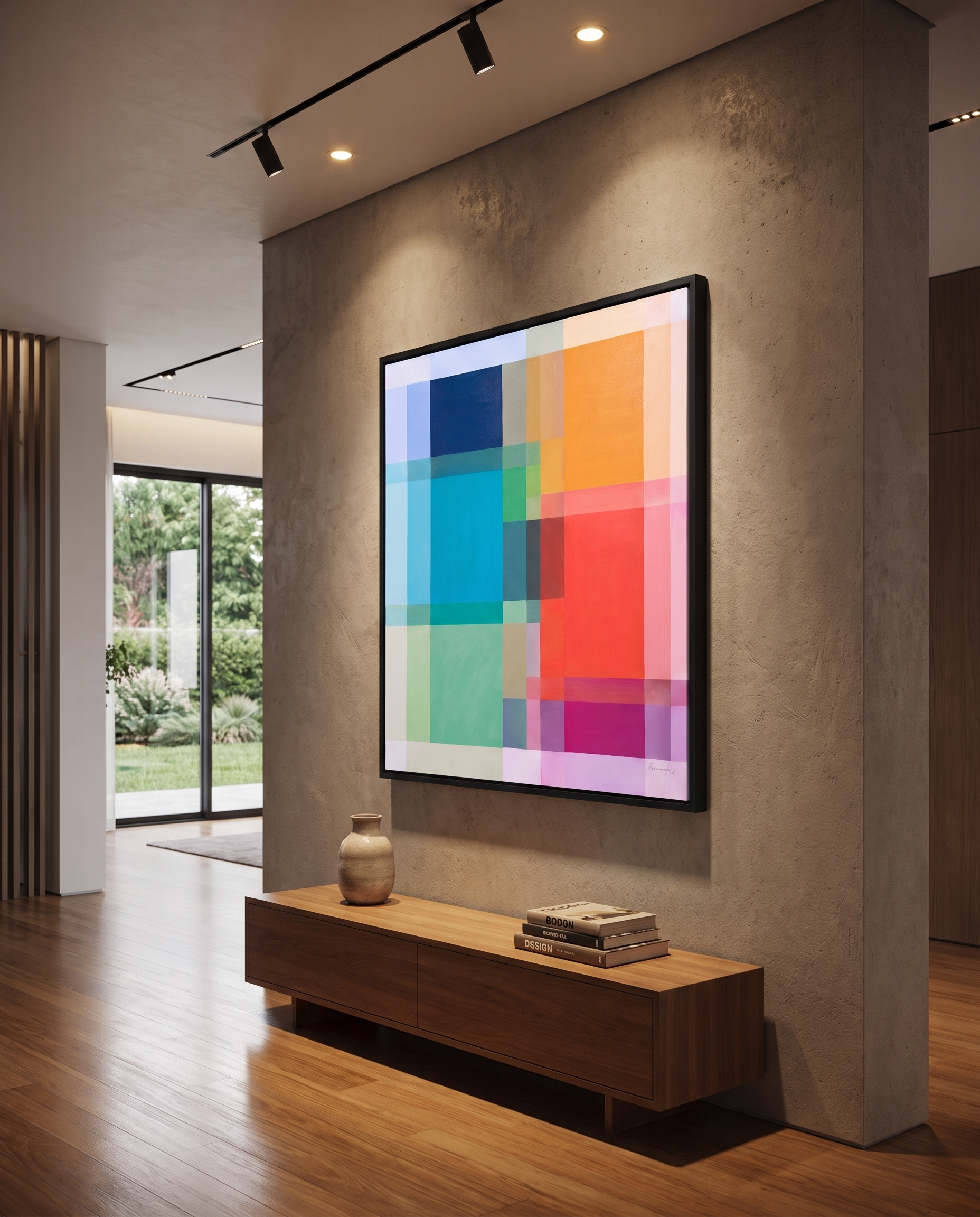 Optical Harmony - Geometric Modern Wallart