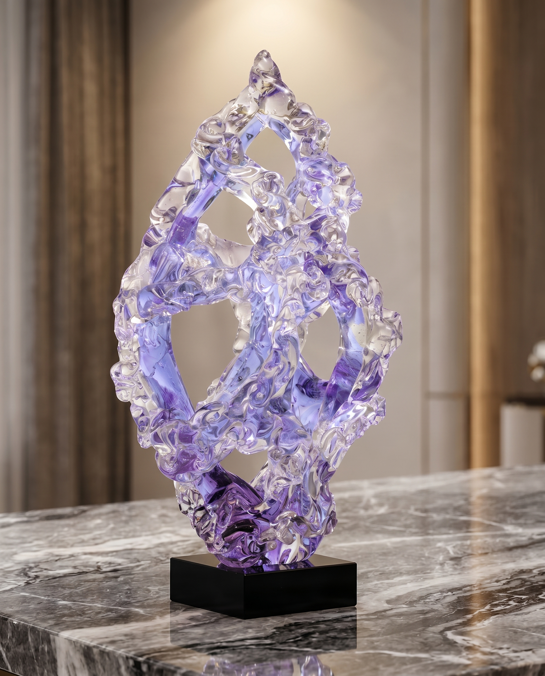 Opula Purple Crystal Decor