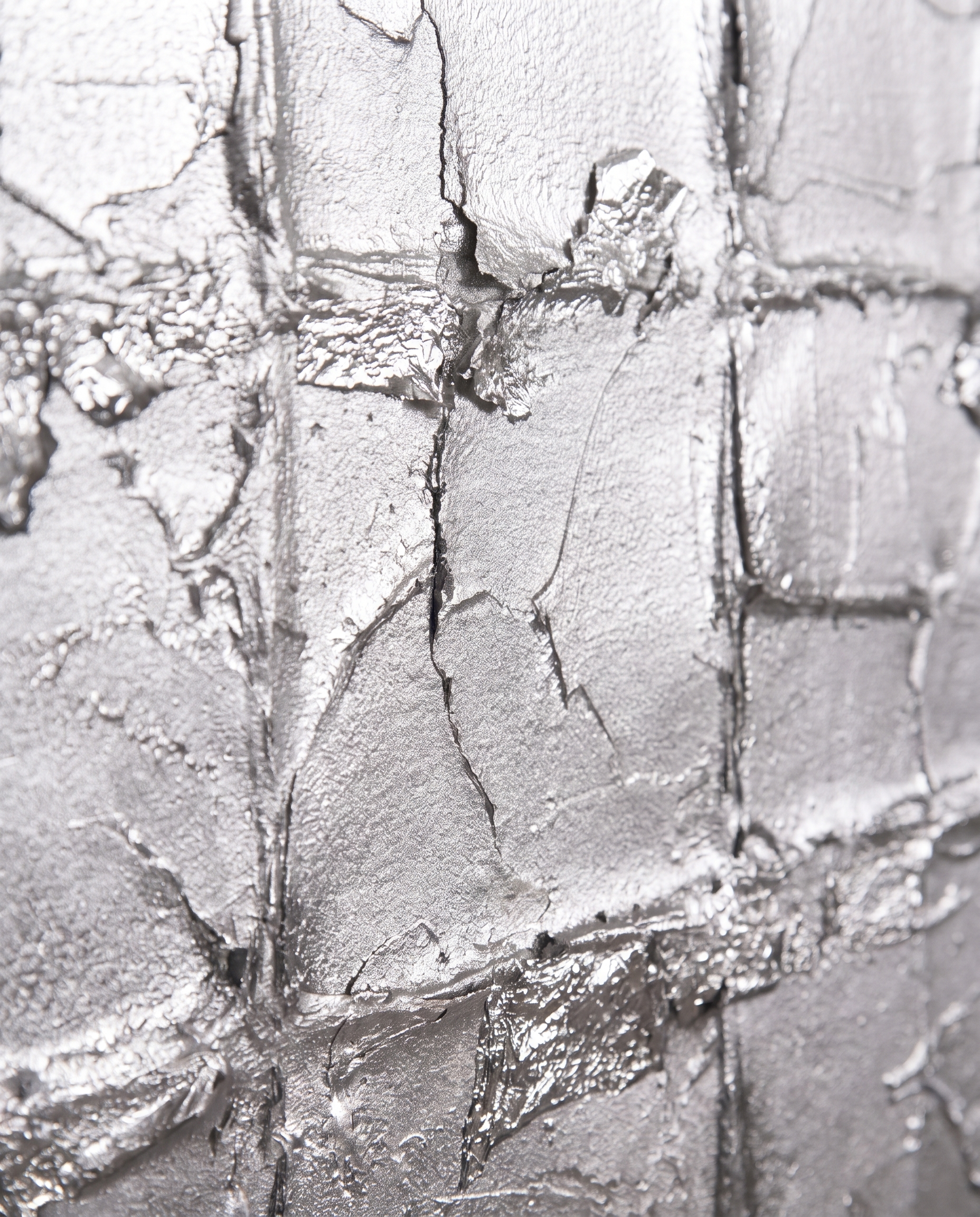 Opulent Grid - SIlver Matrix Modern Wallart