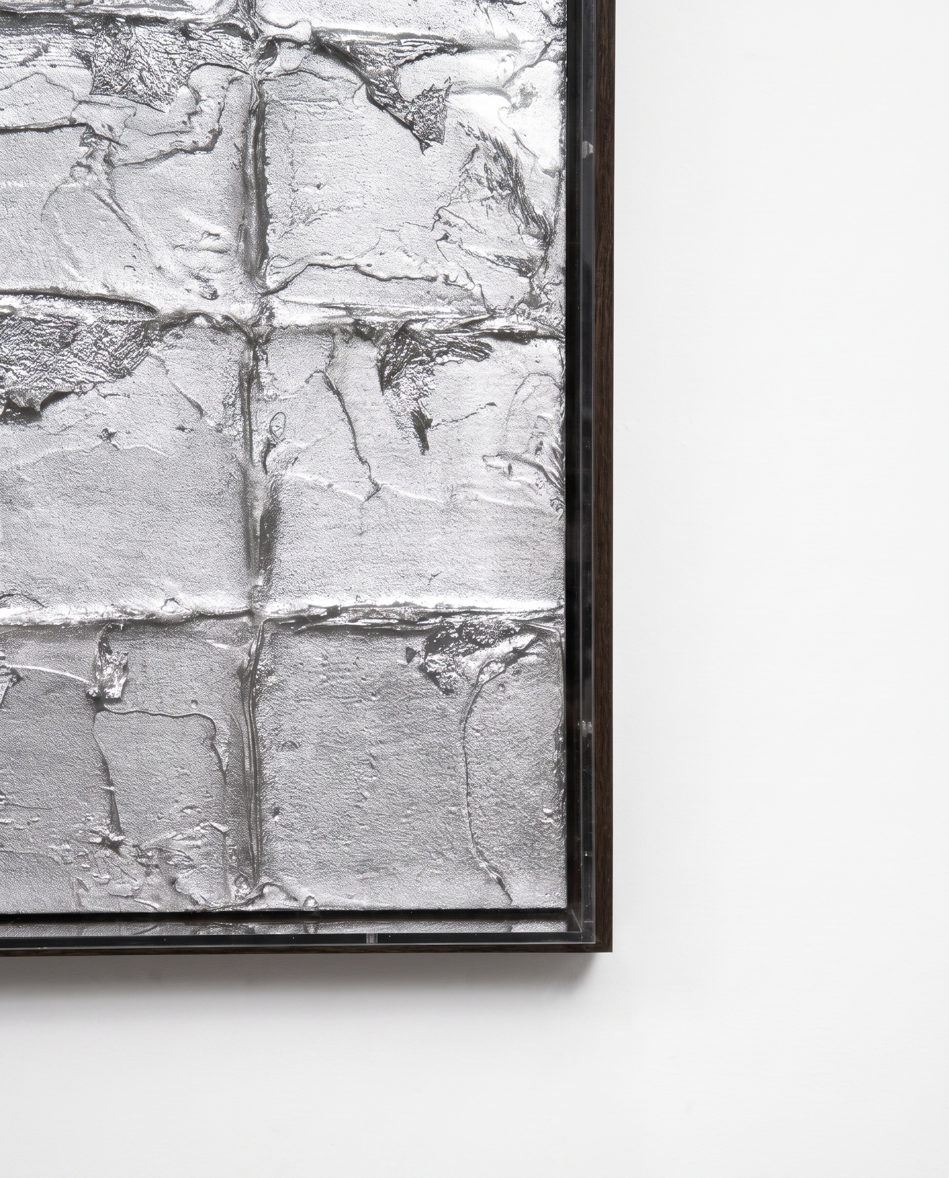 Opulent Grid - SIlver Matrix Modern Wallart