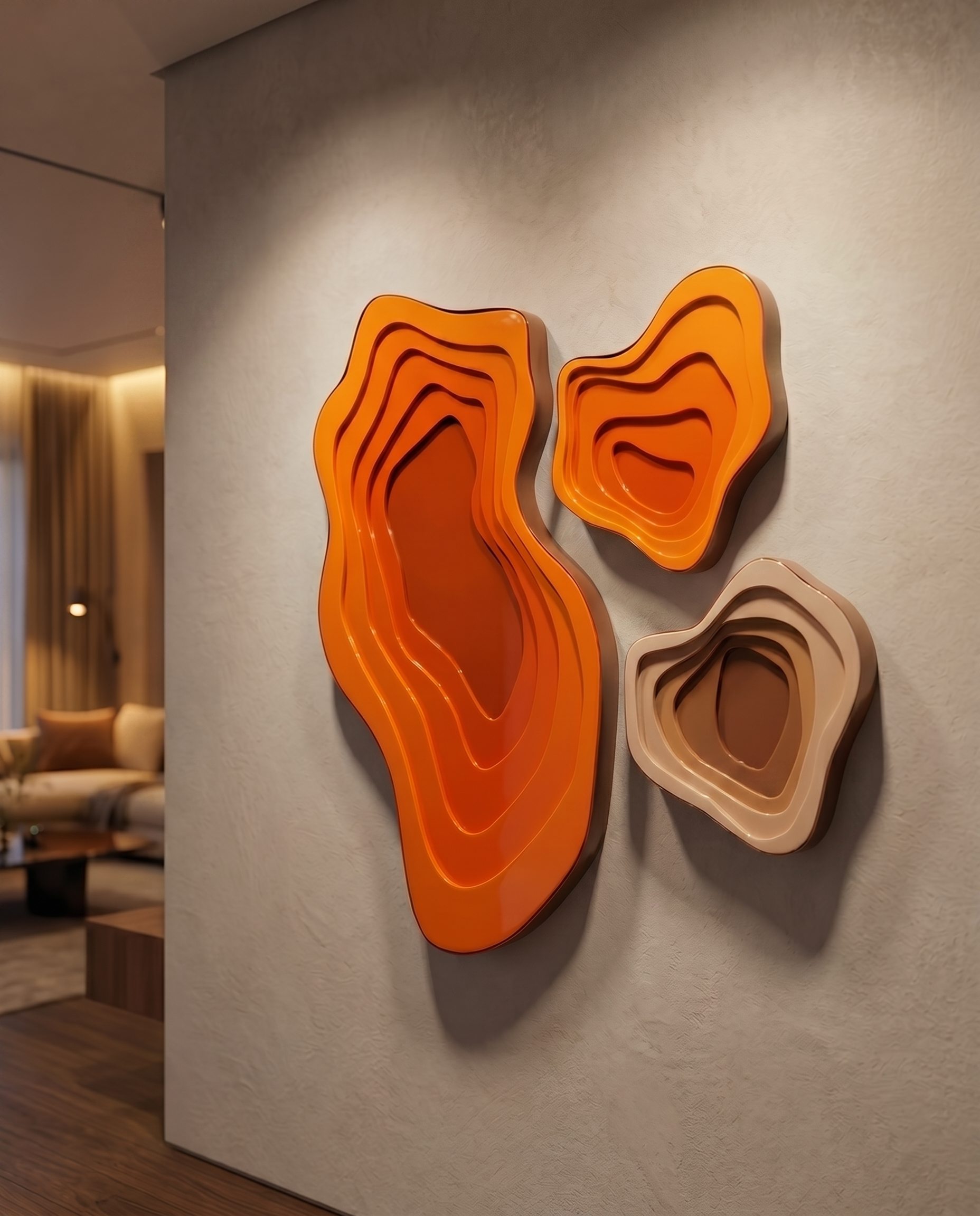 Celestial Currents Modern Luxury Wall Art
