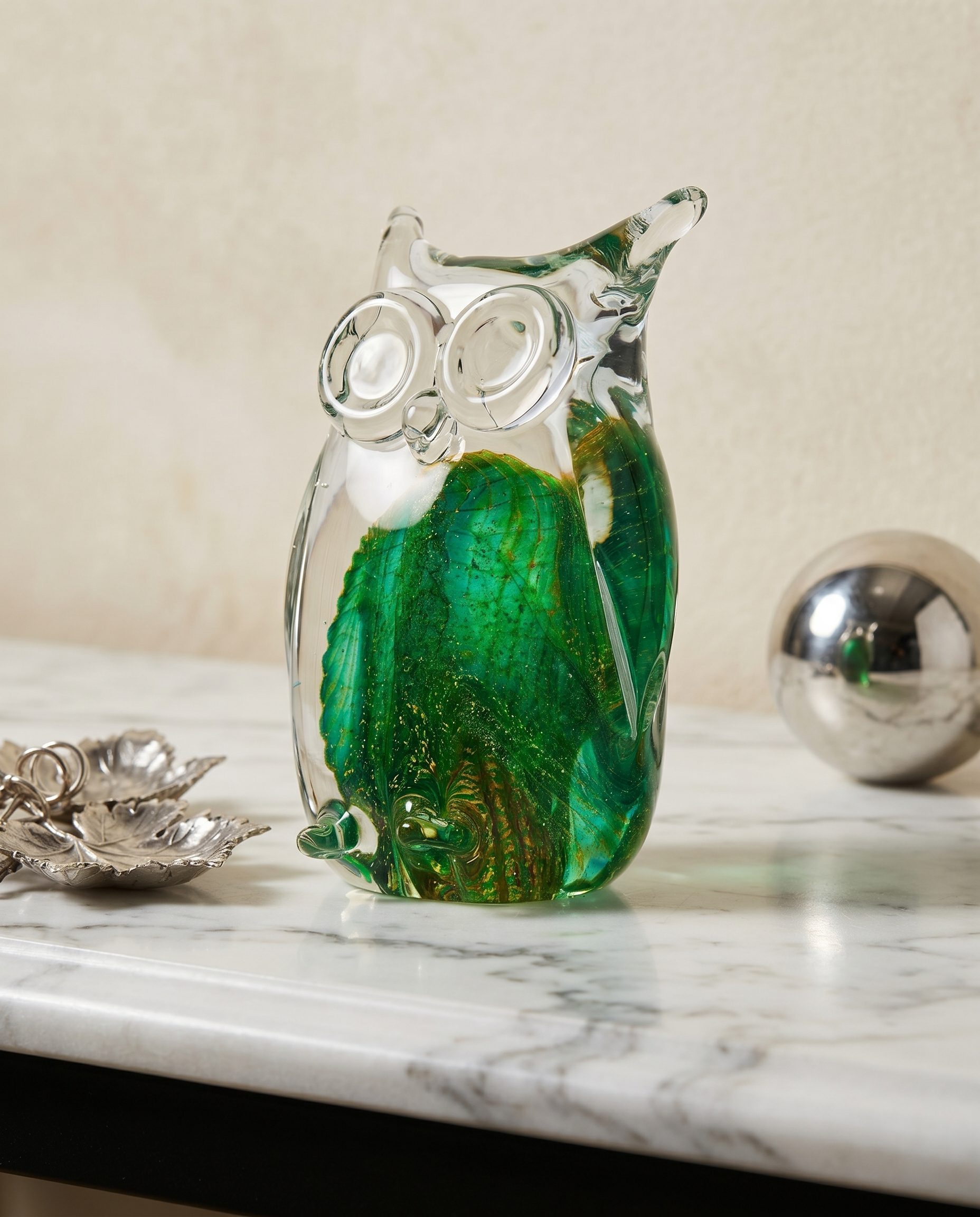 Transparent Owl Decor