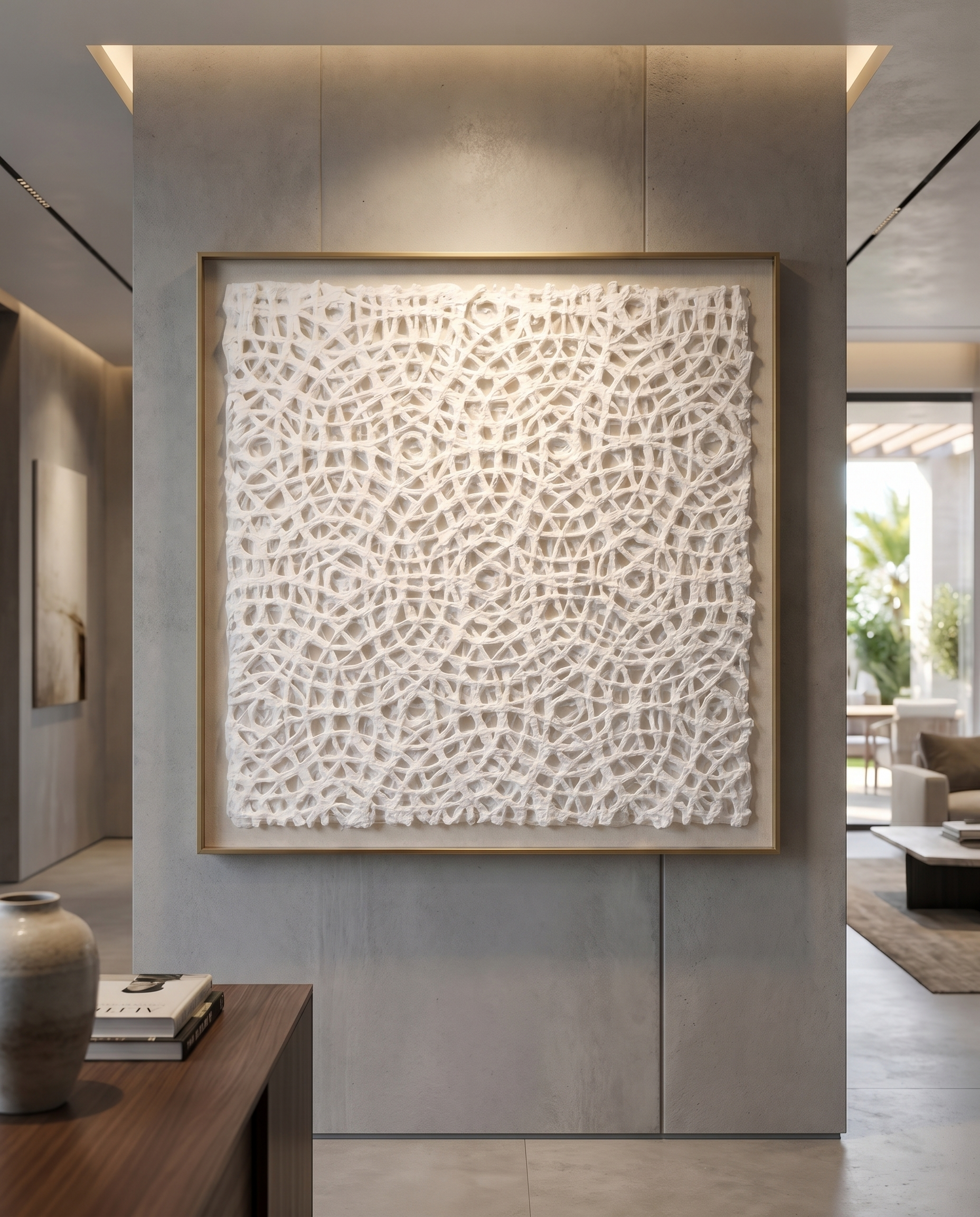 Ivory Orbit - Modern Luxury Wallart