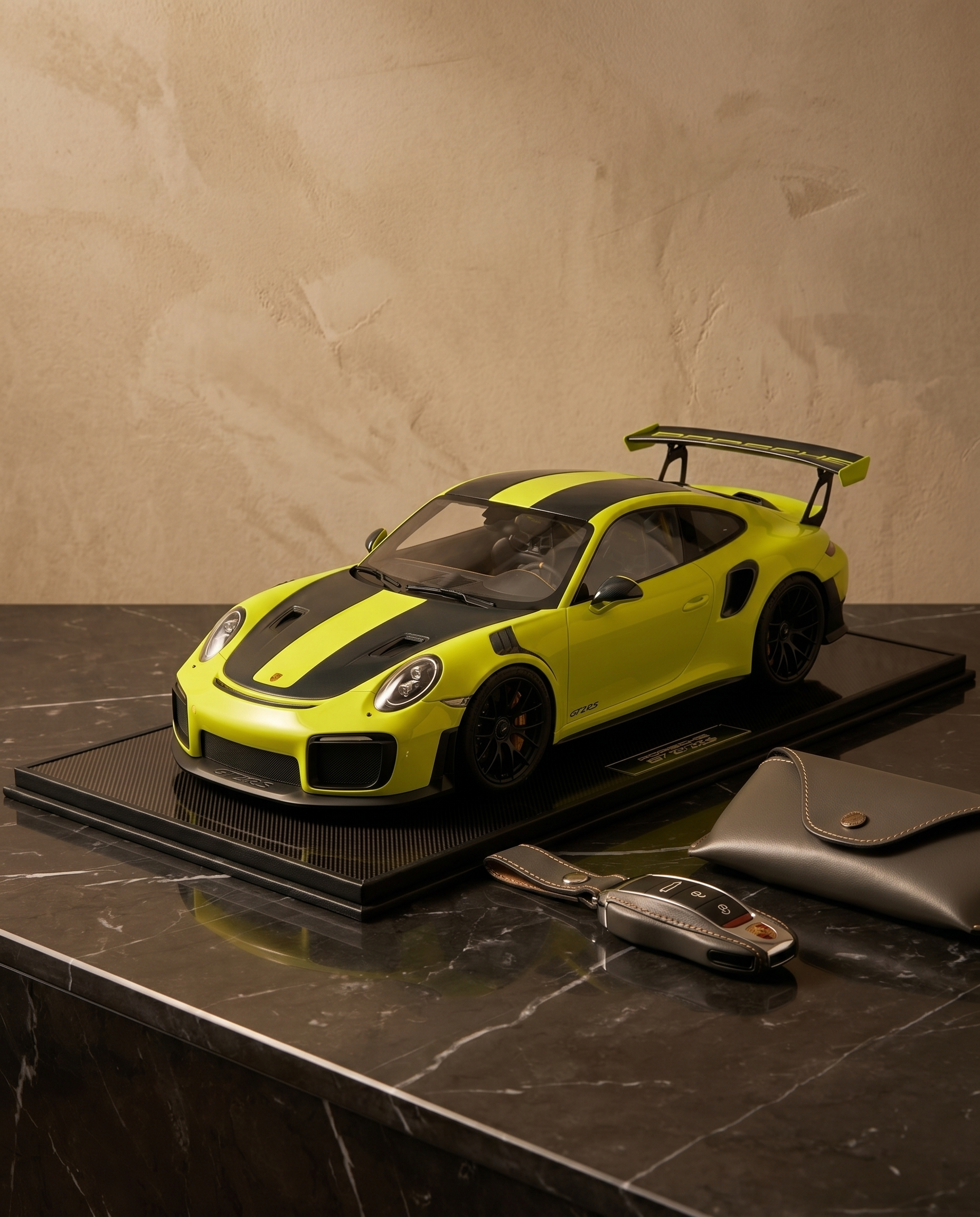 Porsche 911 GT2RS Acid Green Limited Edition (13/20) 1:8 Scale Model