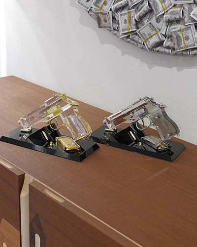 decorative crystal gun