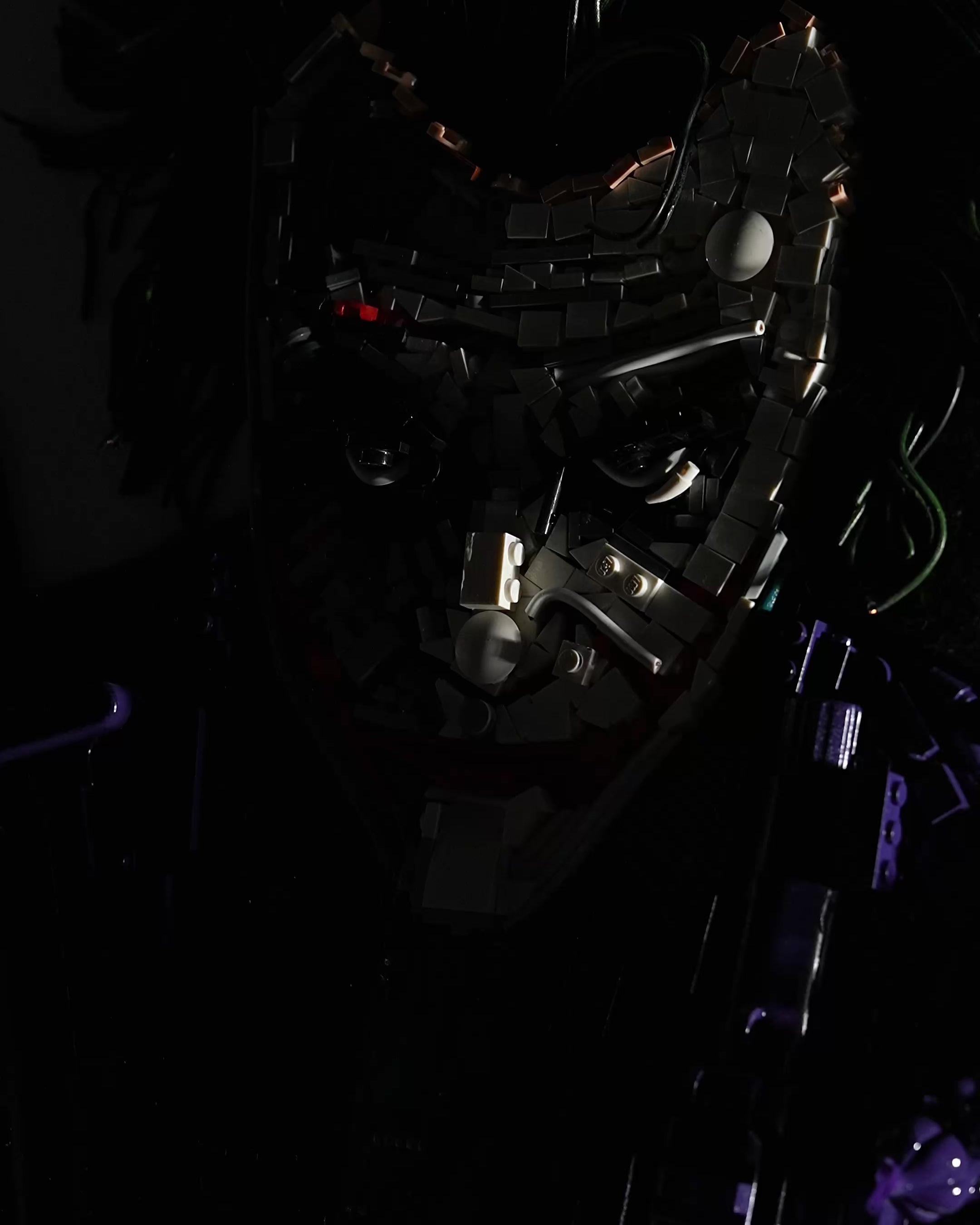 Front view of Joker wall art showcasing striking colors and iconic character-inspired artwork
