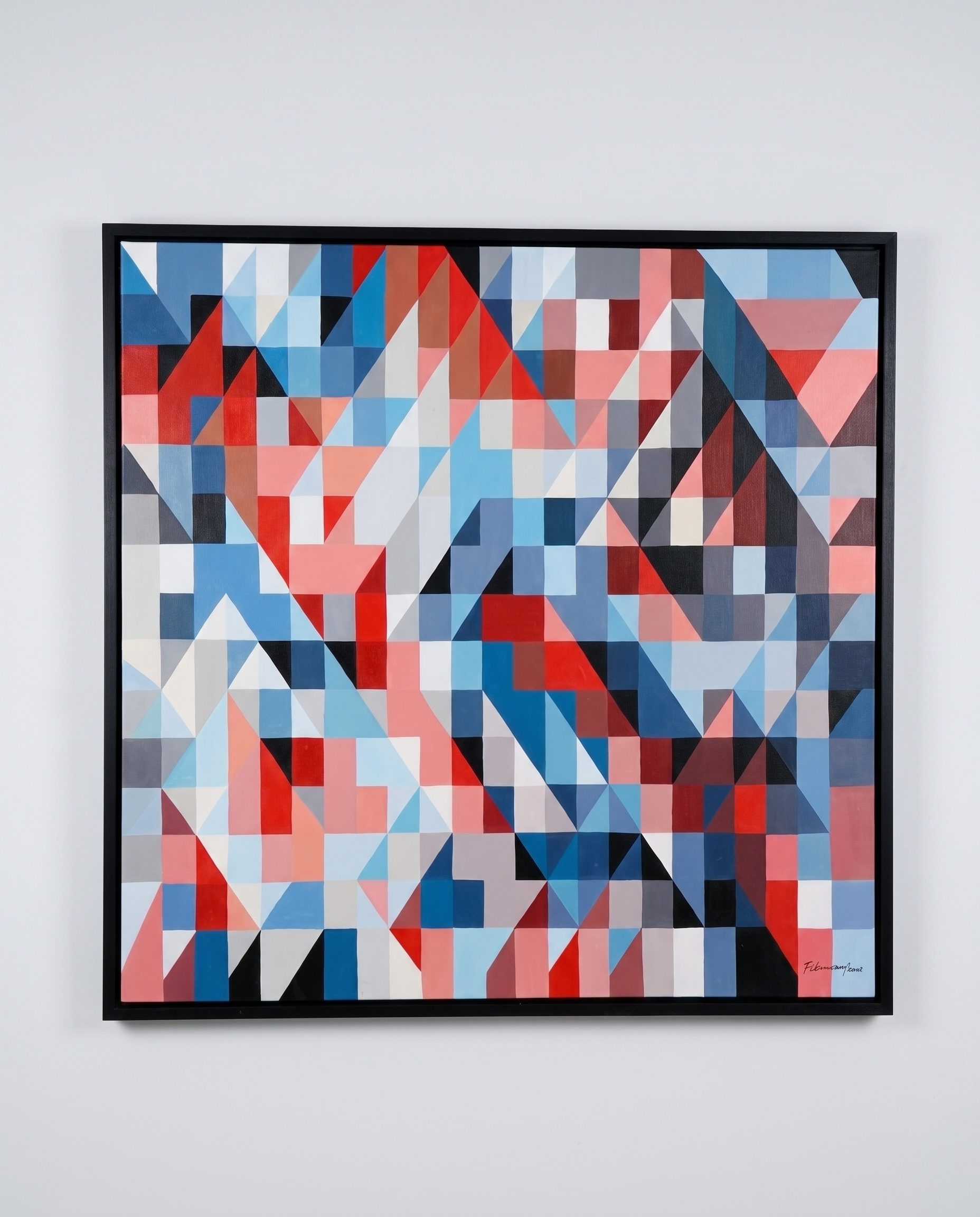 Prismic Aura - Geometric Illusion Modern Wallart