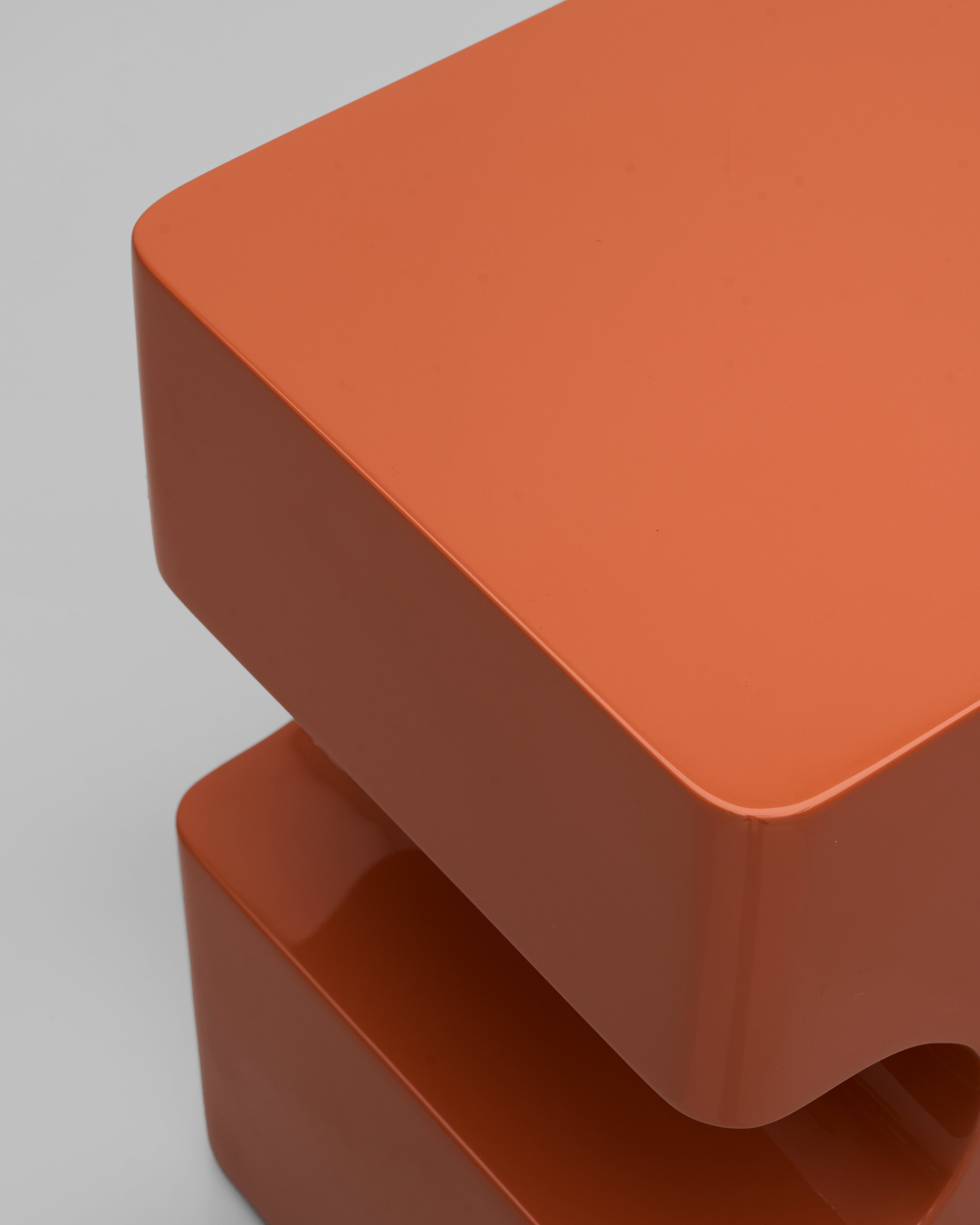 Detailed view of Puzzle Side Table highlighting smooth surfaces and premium quality finish
