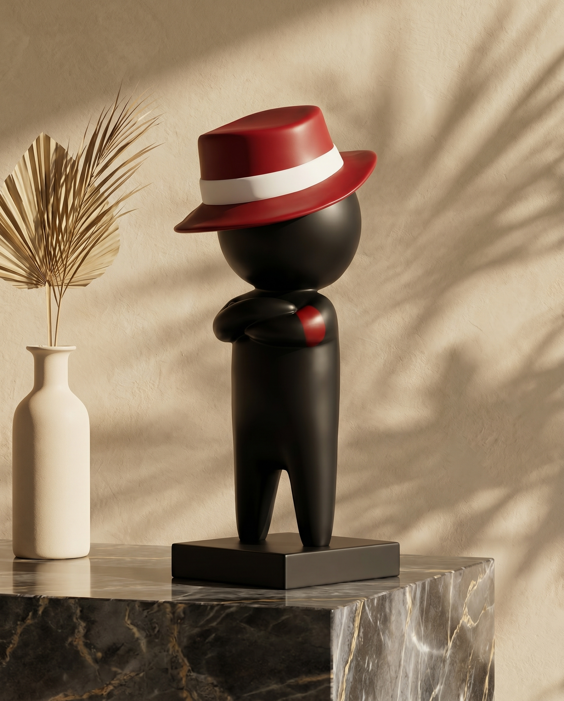 Coolest Red Hat Man Figurine