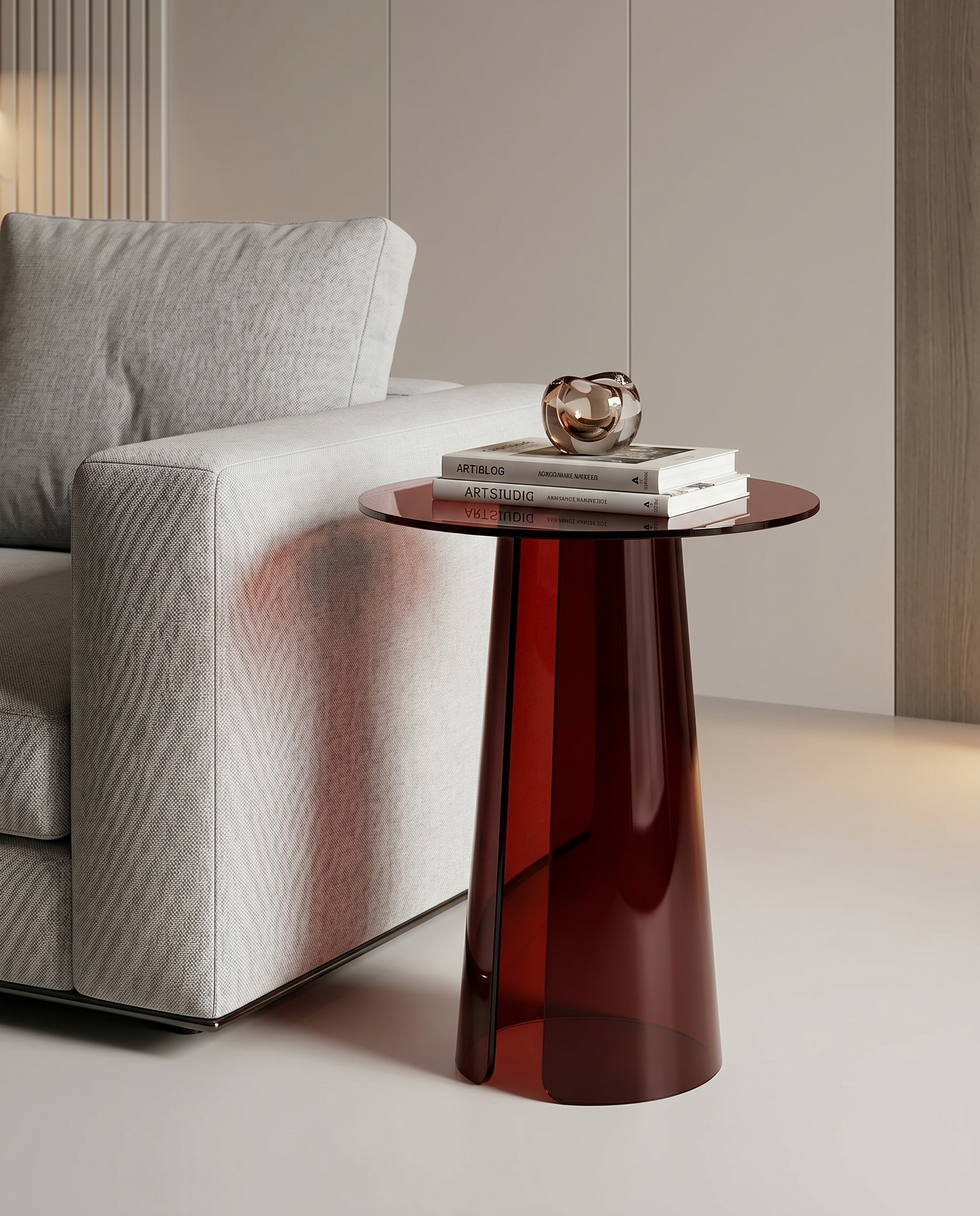 Rheo Acrylic Split Side Table