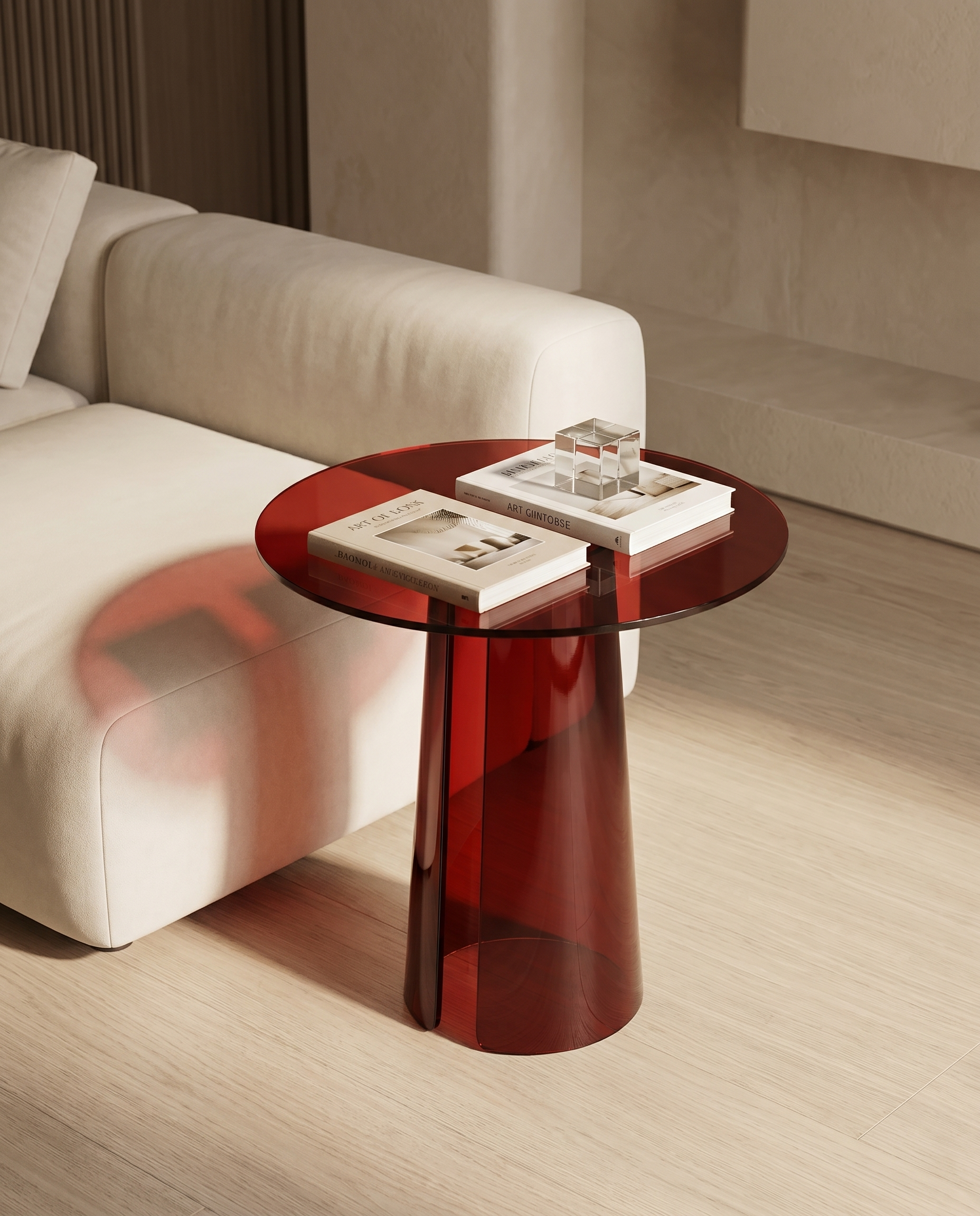 Rheo Acrylic Split Side Table