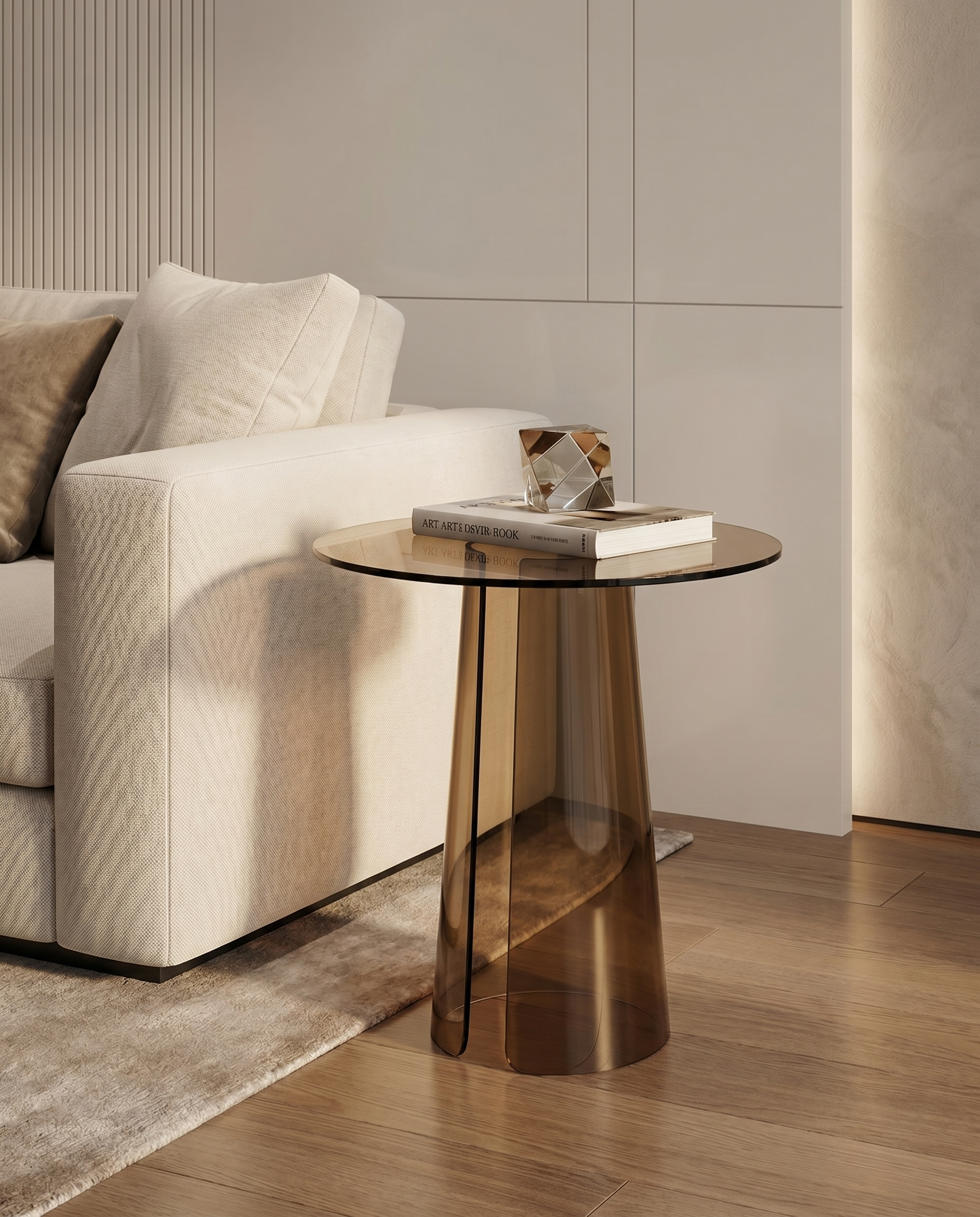Ronney Acrylic Split Side Table