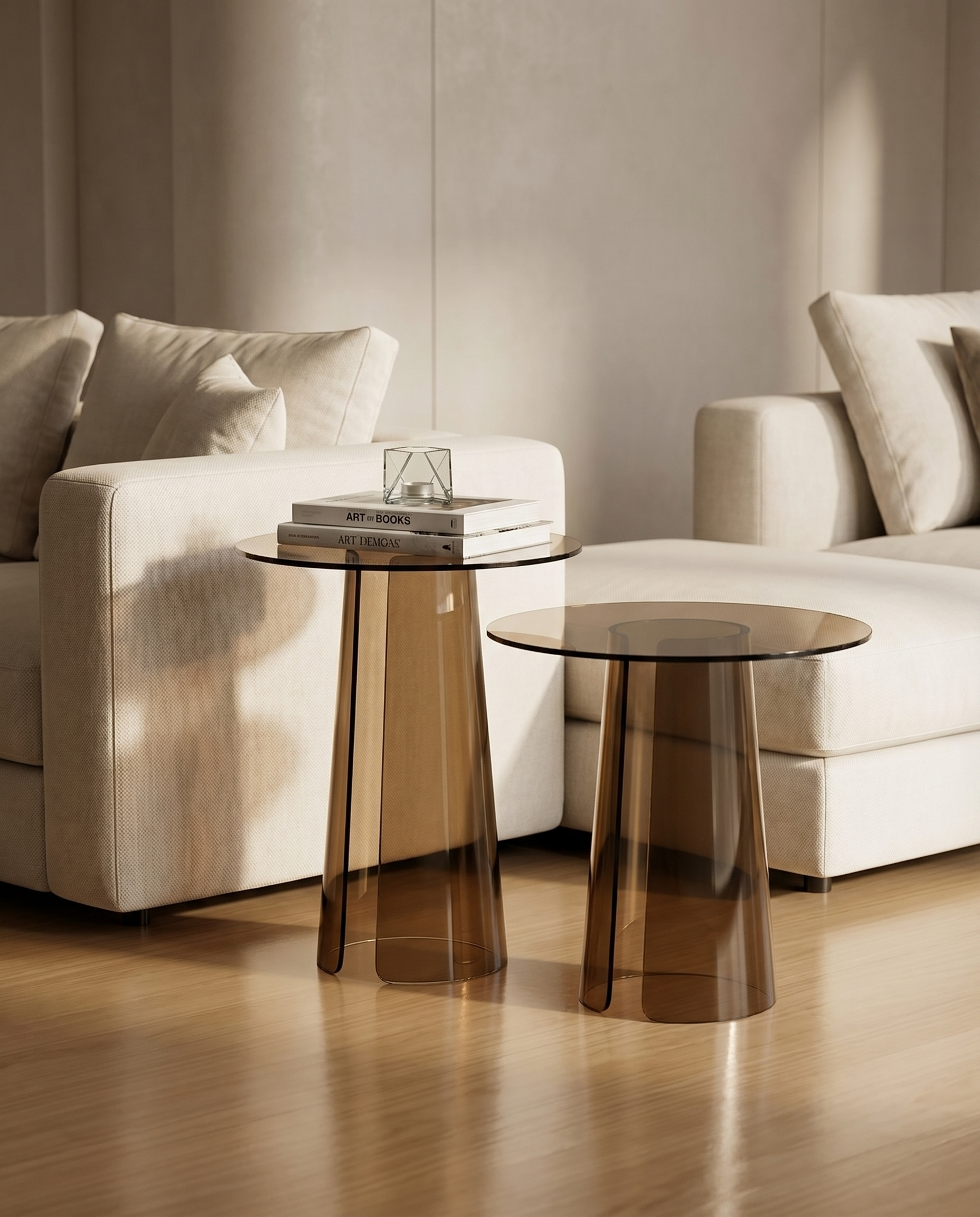 Ronney Acrylic Split Side Table