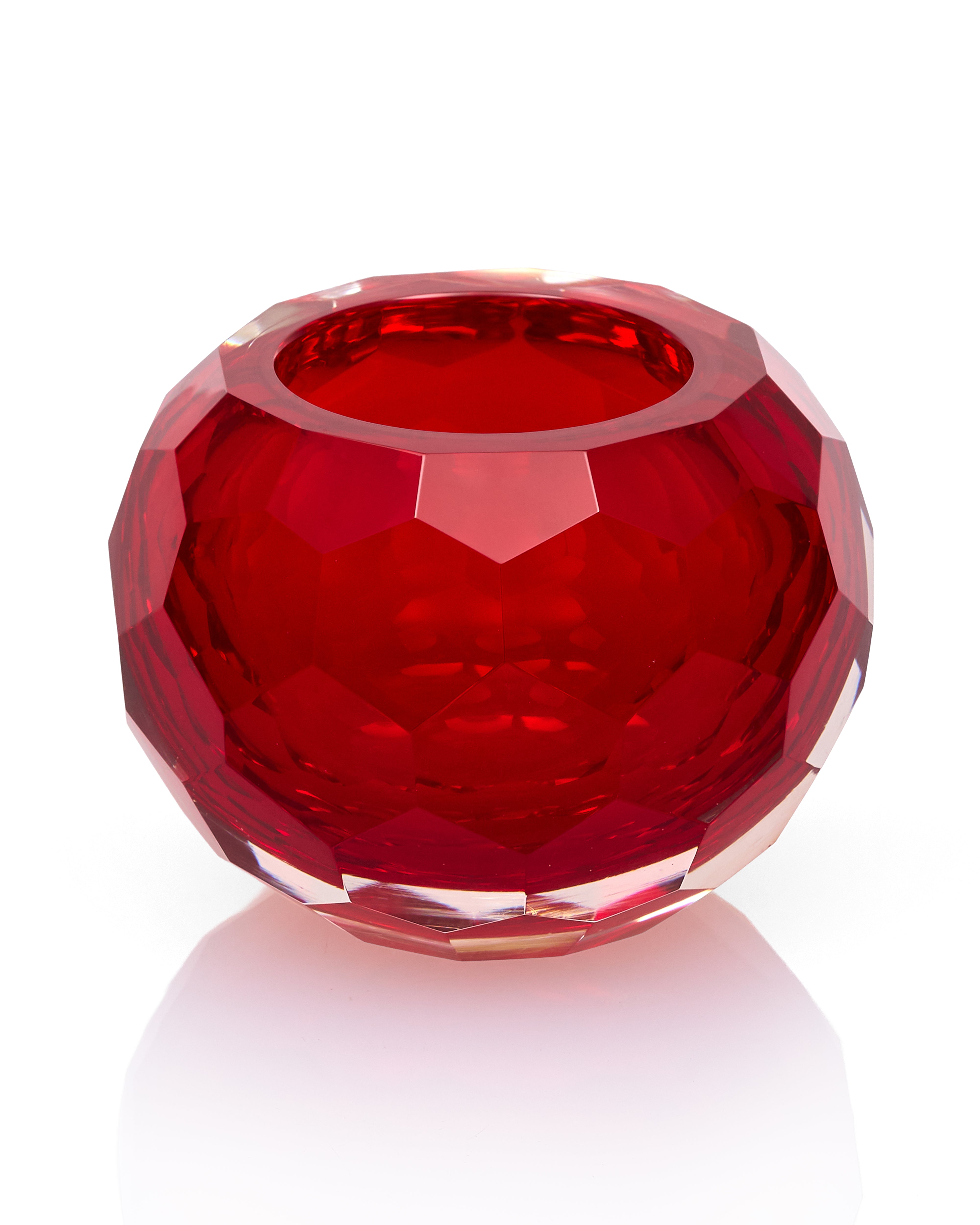 Ruby Crystal Crown Bowl