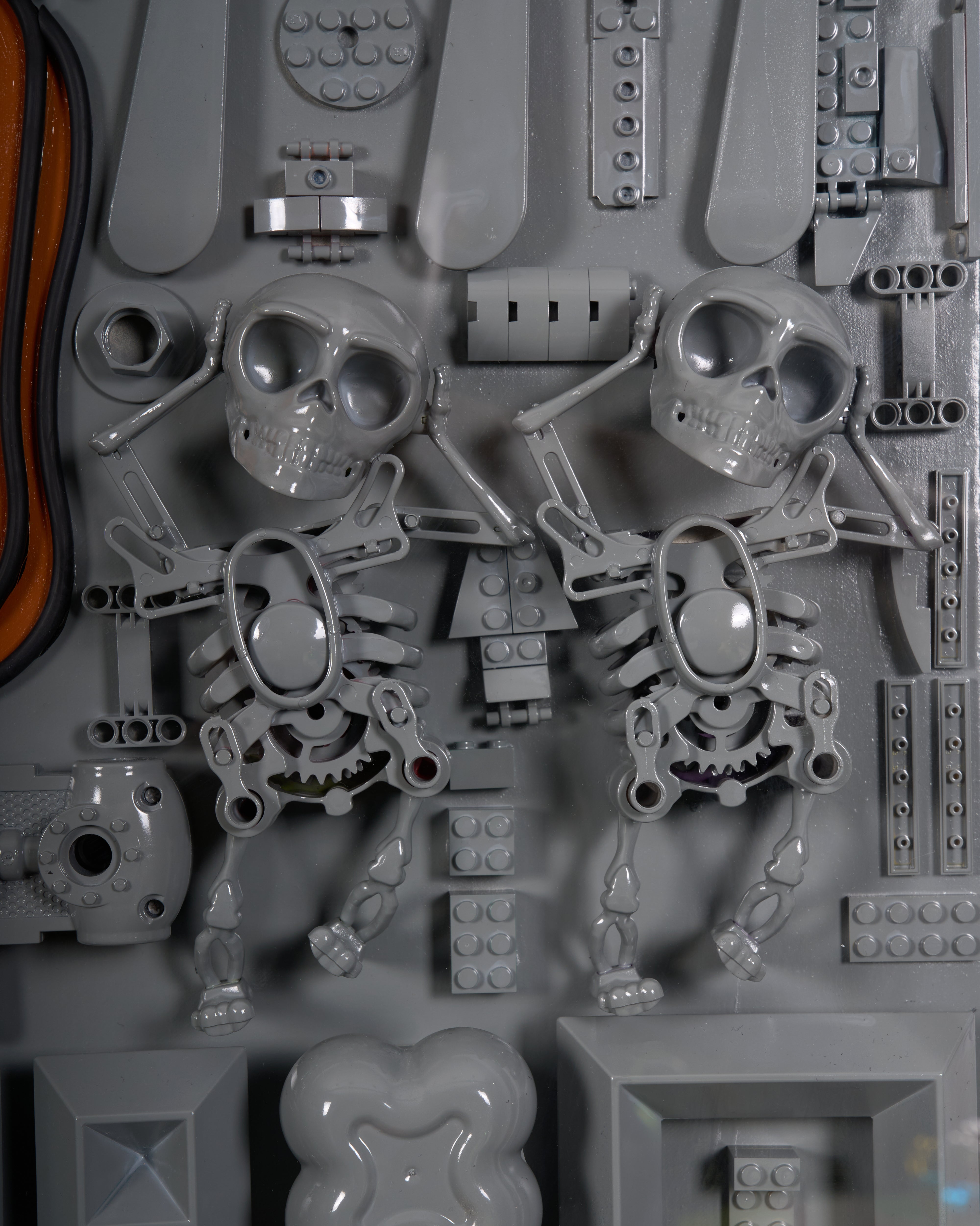 Close-up of sailor character inspired cosmic scrap wall art revealing detailed textures and premium mixed-media craftsmanship
