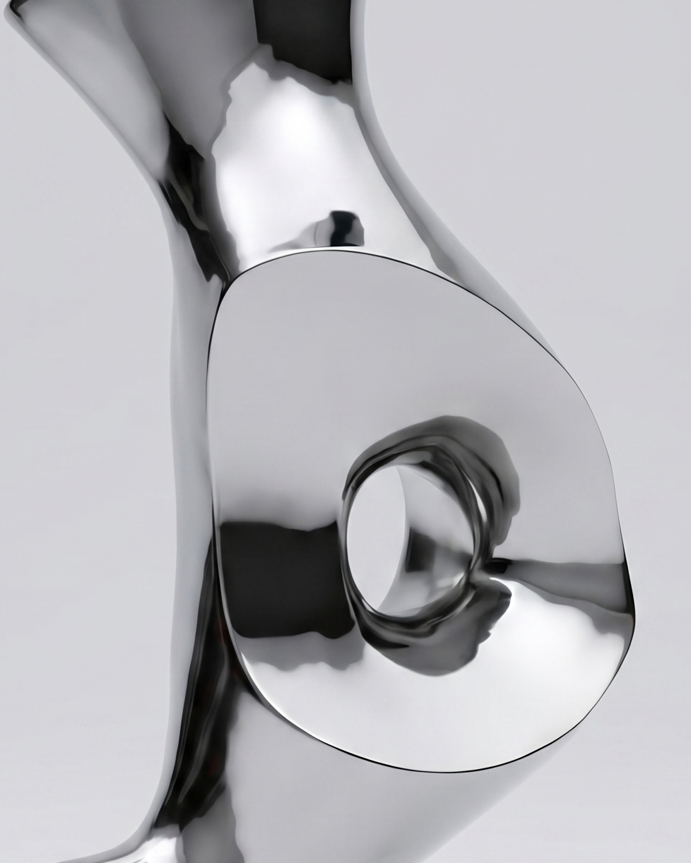 Chrome bathroom fixture on a light gray background