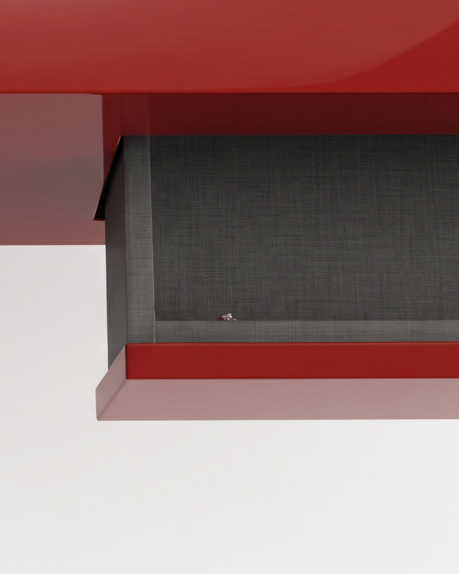 Scarlet Slab Console