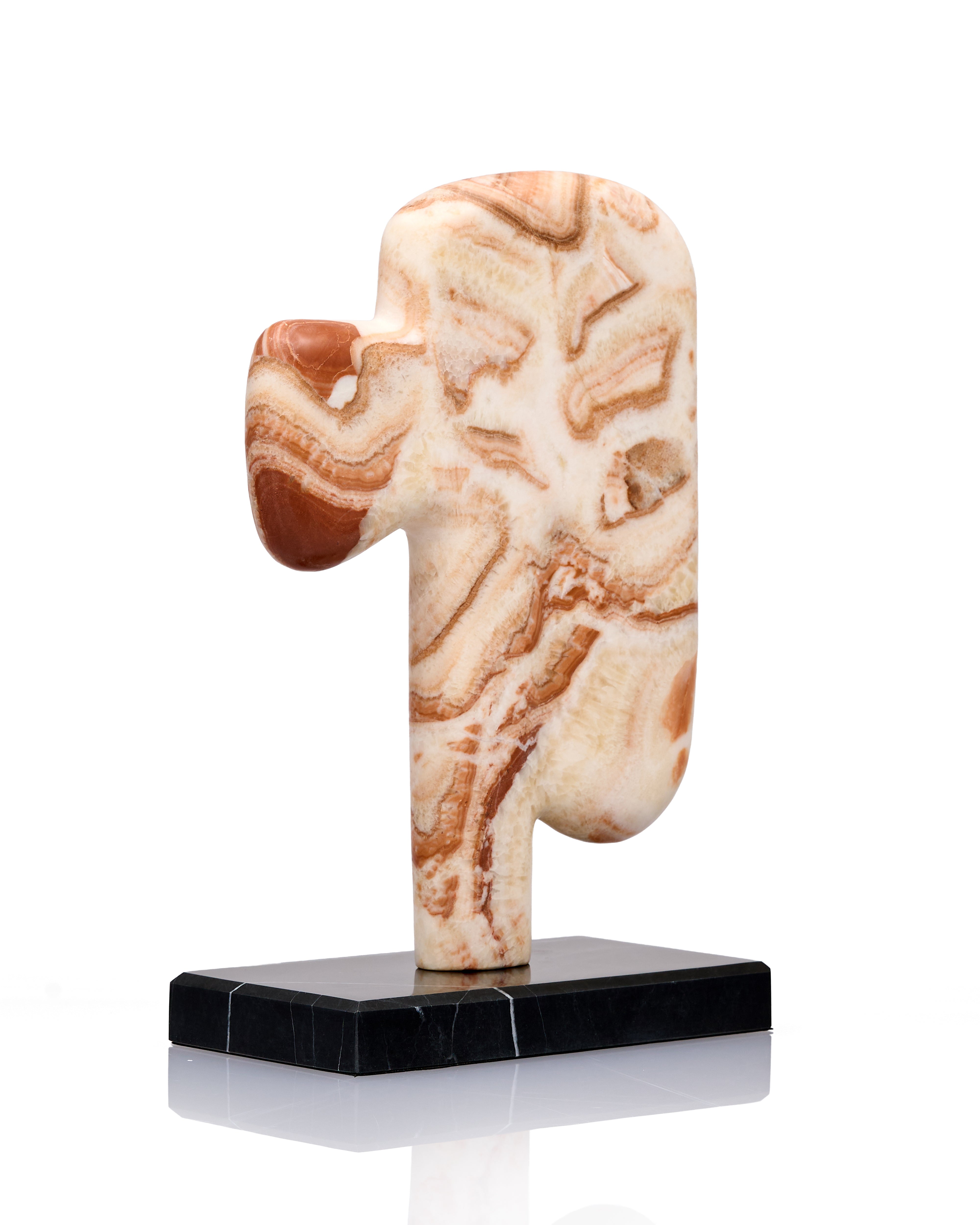 Silent Expression Marble Sculpture French Red I