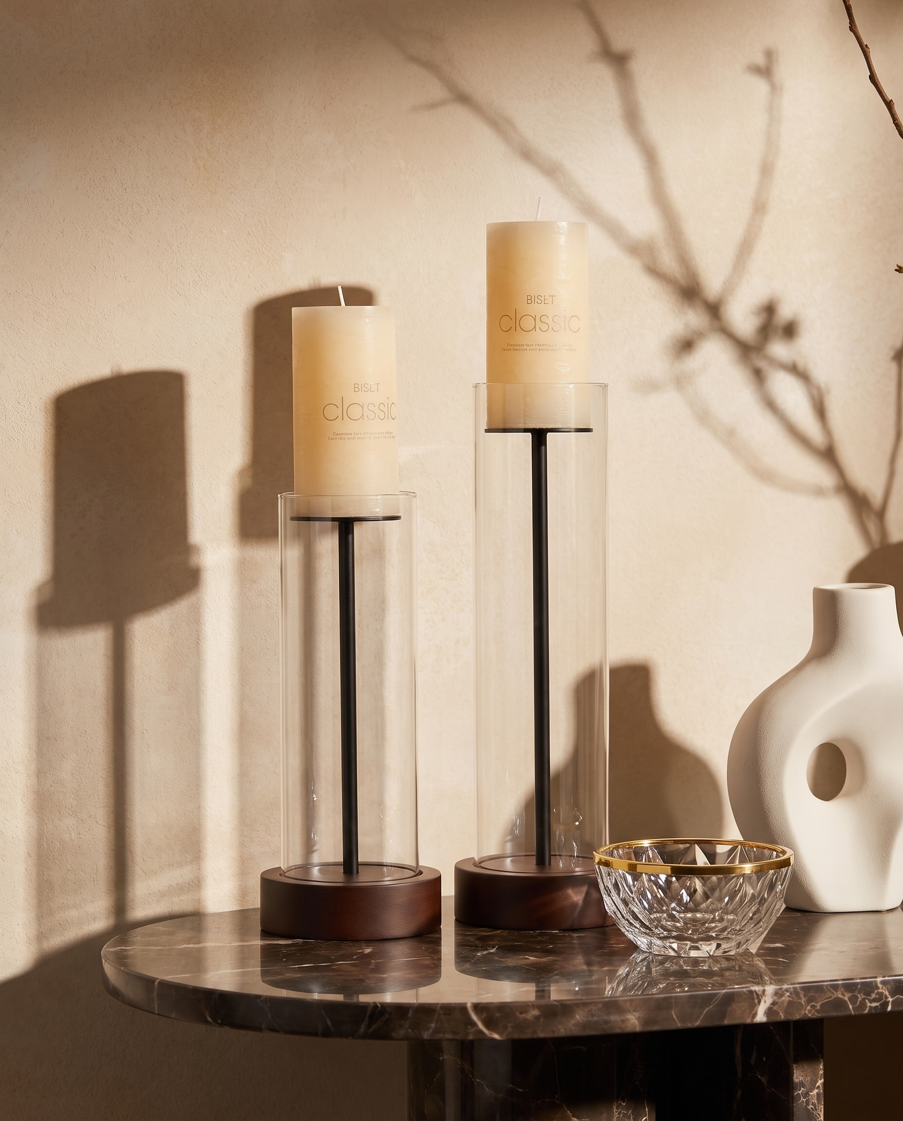 Solae Transparent Candle Holder