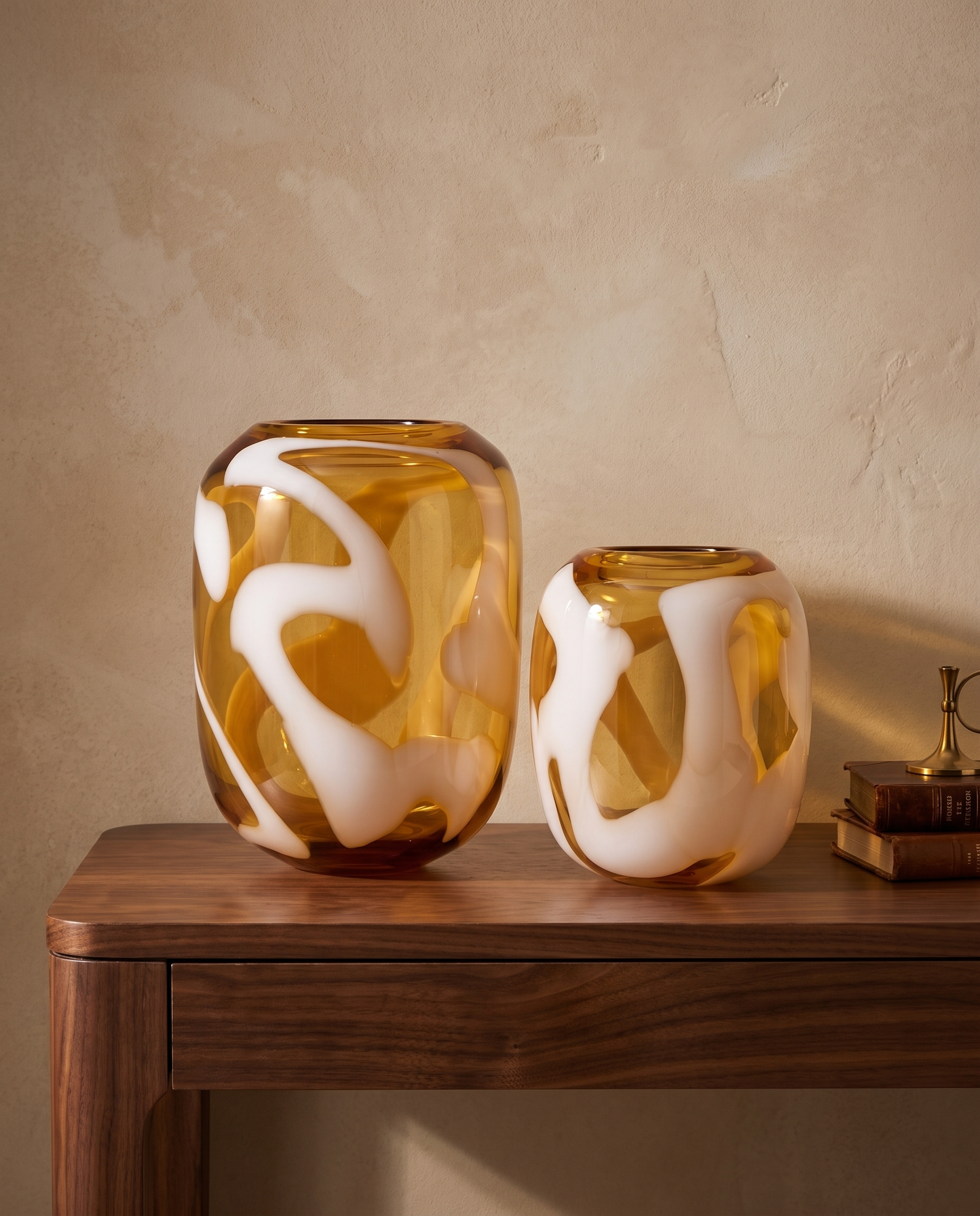 Sora Yellow Dual Vases