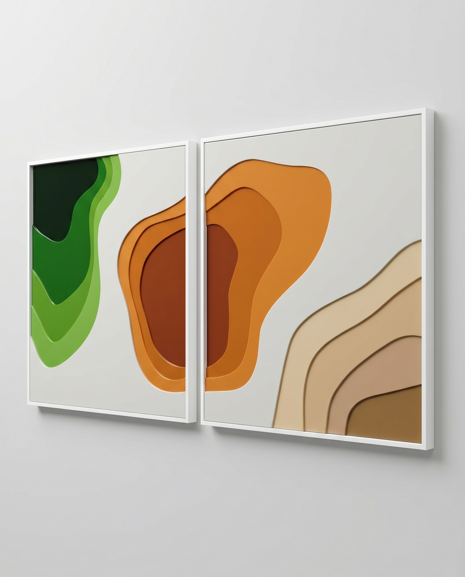 Aura Wave Duo Acrylic Wallart