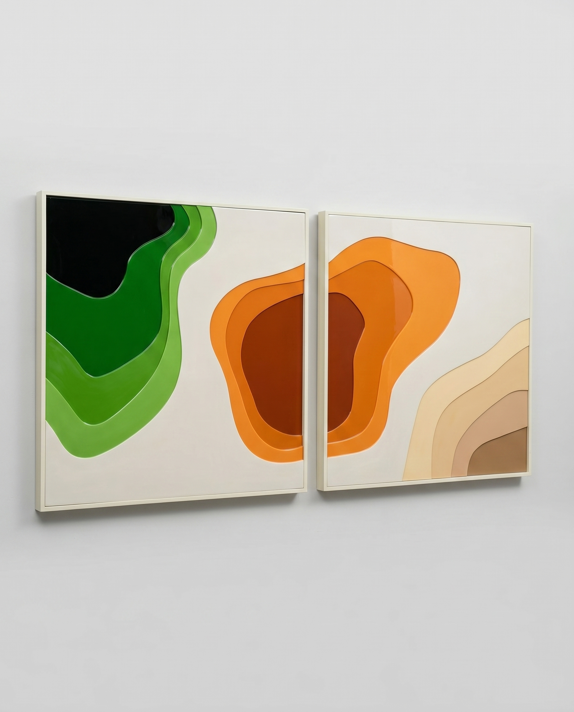 Aura Wave Duo Acrylic Wallart