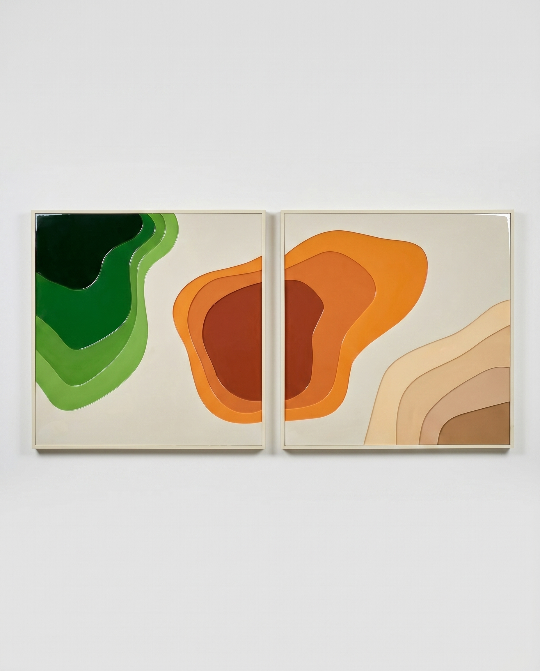 Aura Wave Duo Acrylic Wallart