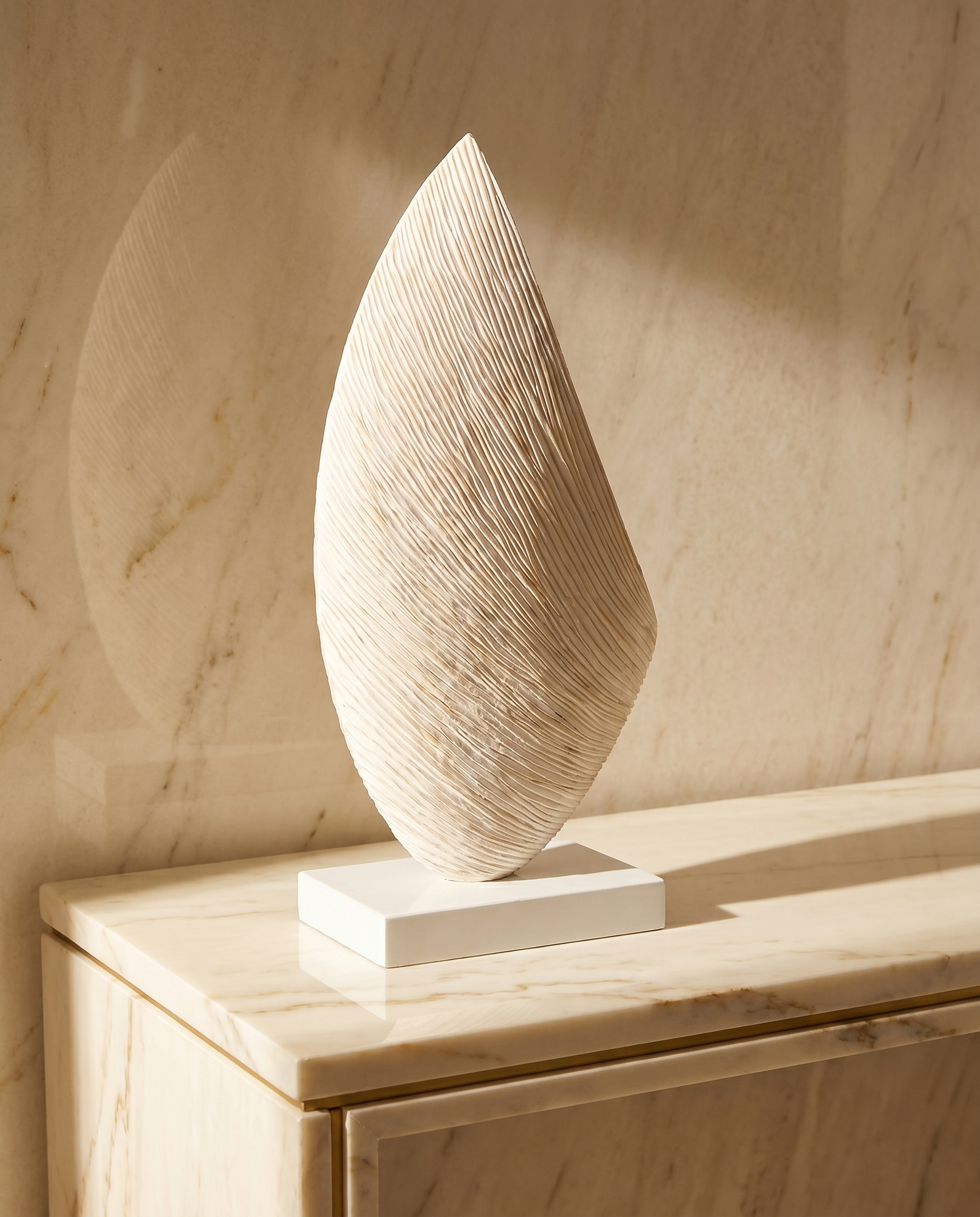 Abstract Wave Texture Decorative Sculpture