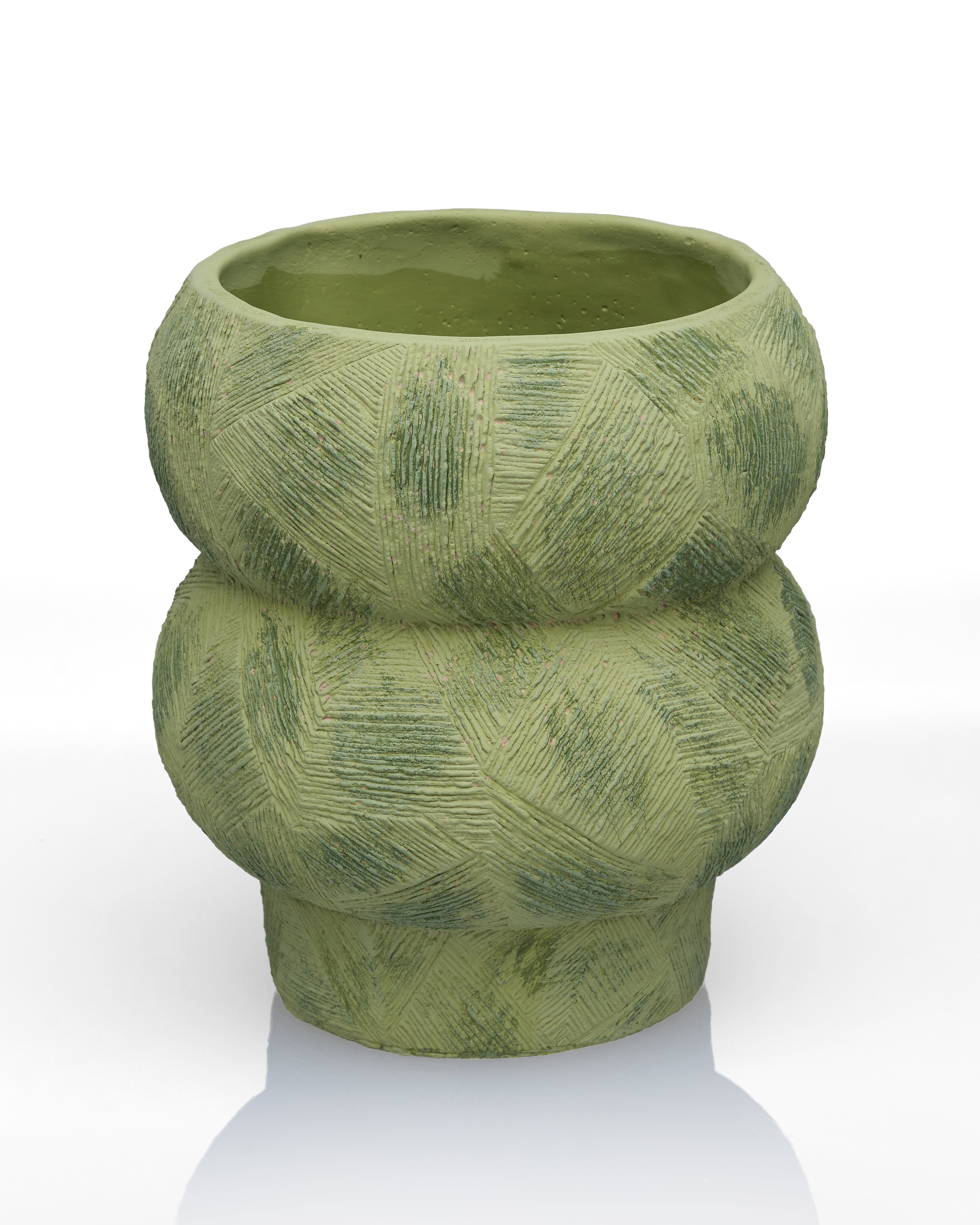 Totem Silhouette Ceramic Vase
