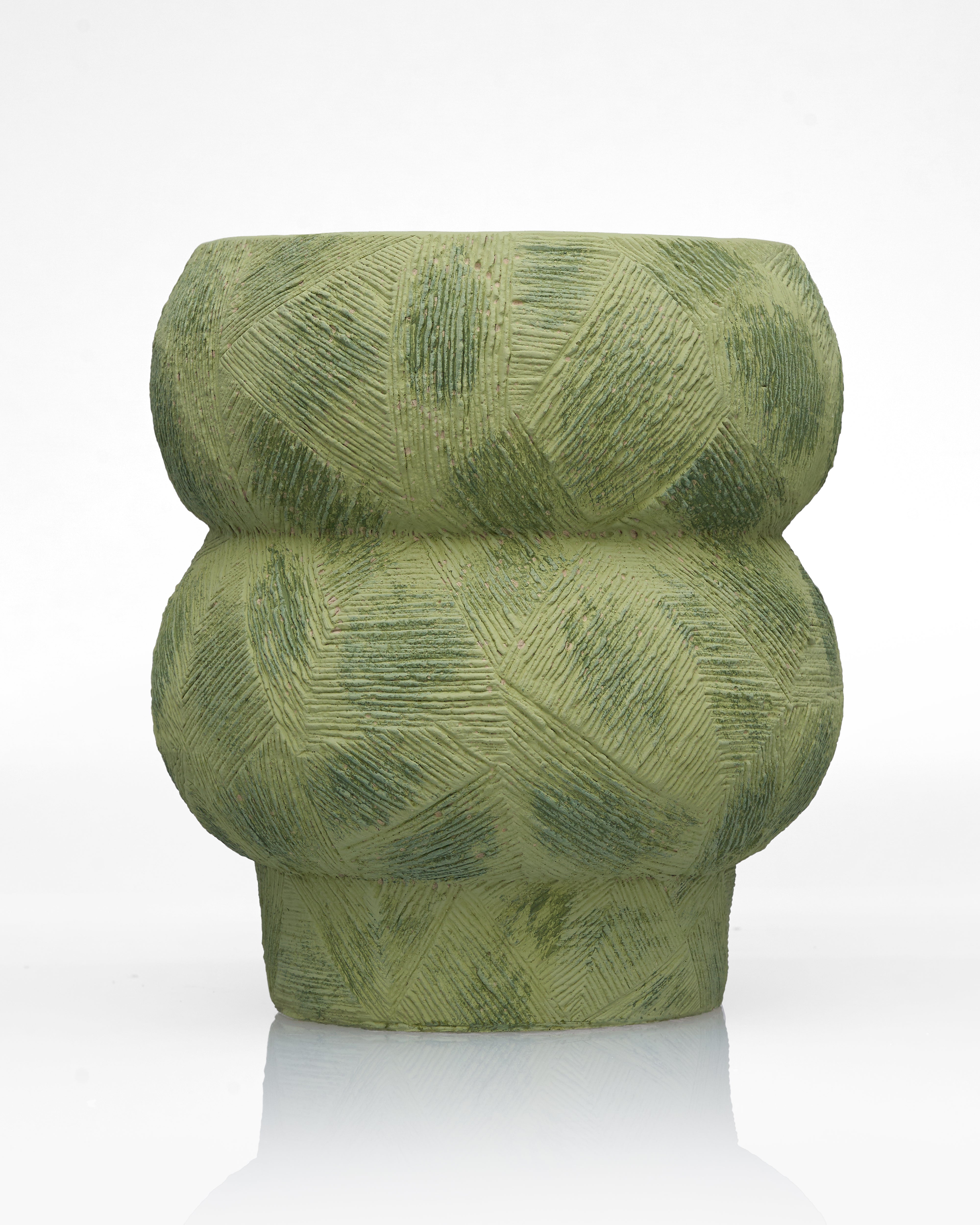 Totem Silhouette Ceramic Vase
