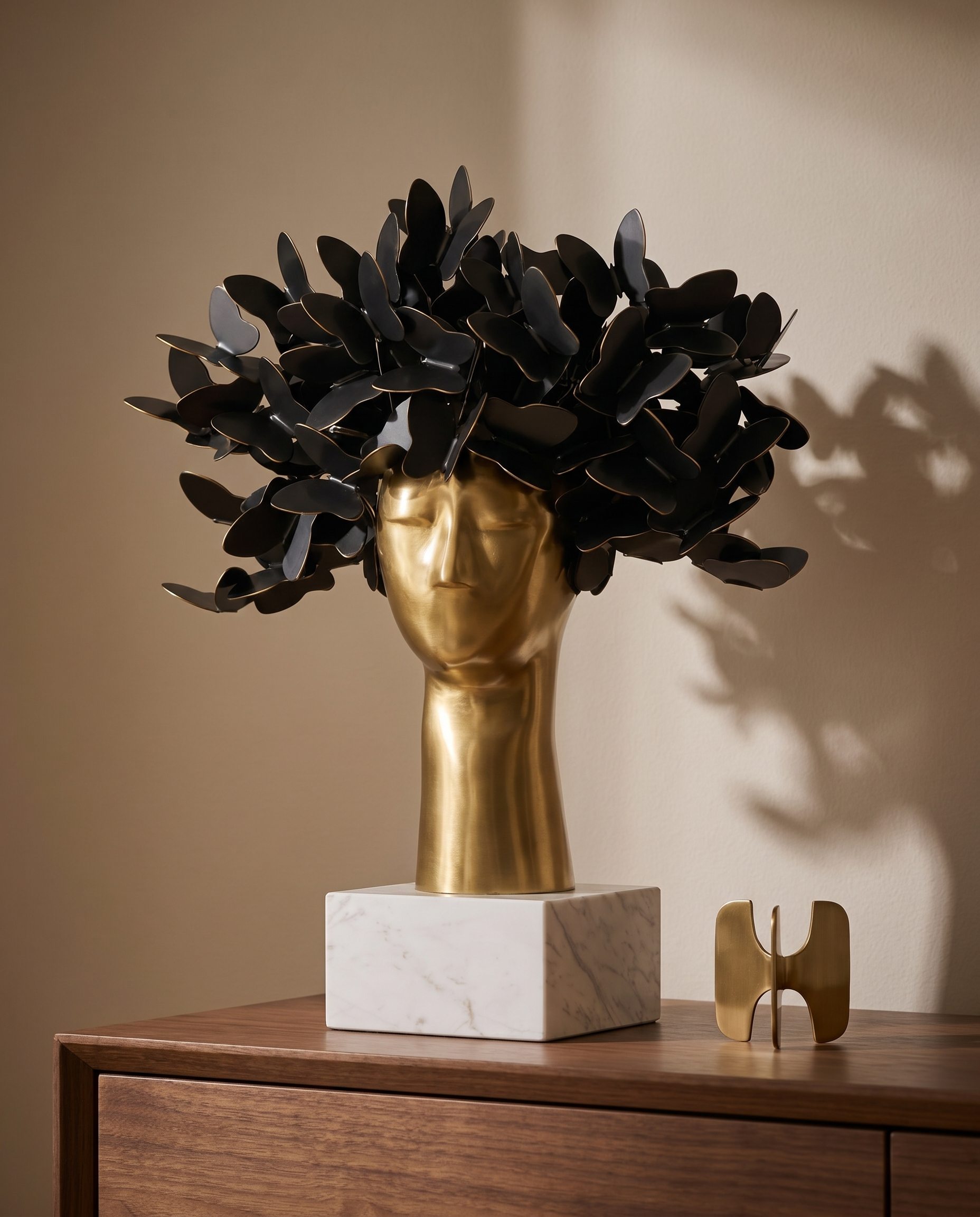 Tree of Life Face Art Decor - Gold