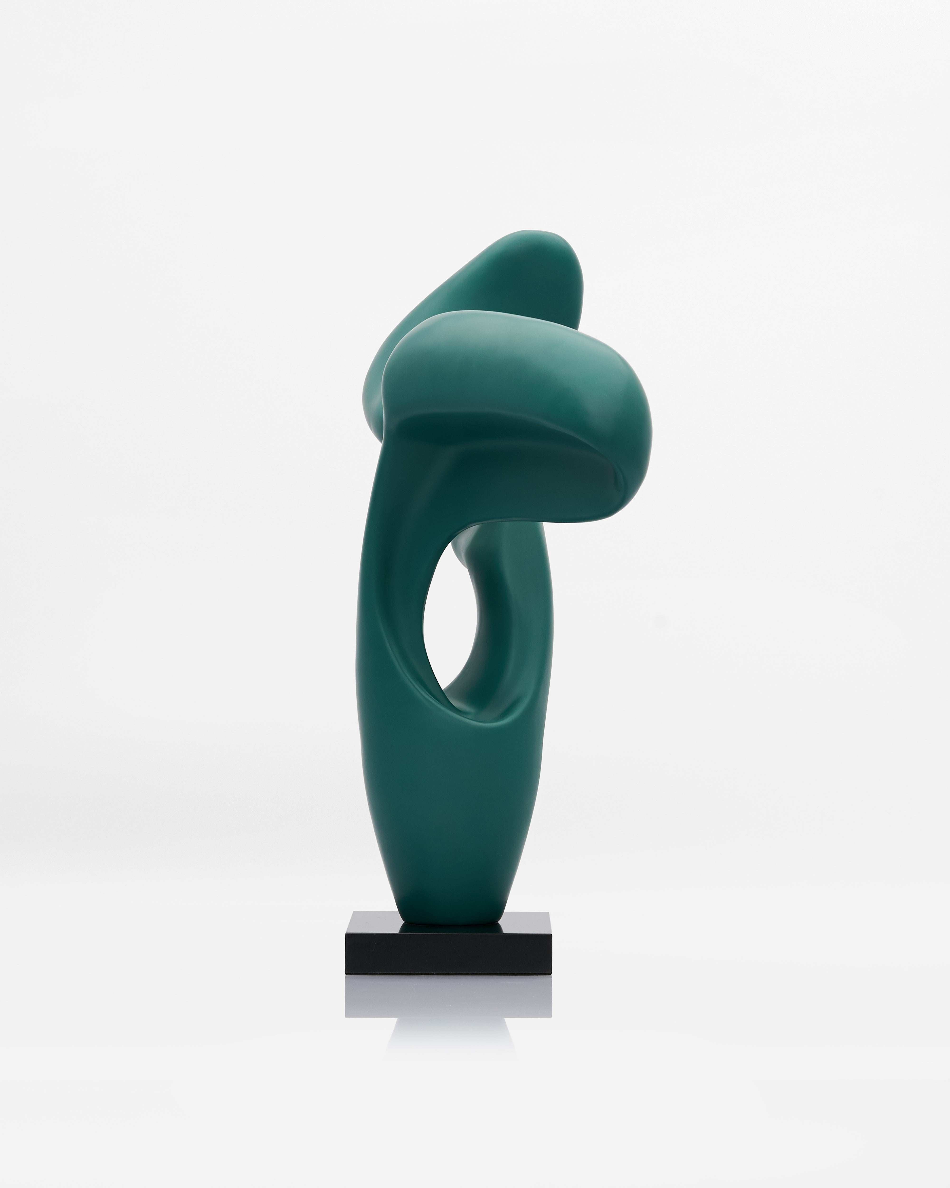 Angled view of V Wave Sculpture emphasizing dynamic shape and contemporary abstract design

