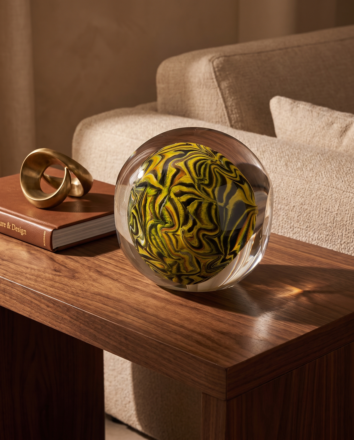 Velvet Jungle Crystal Glass Decor