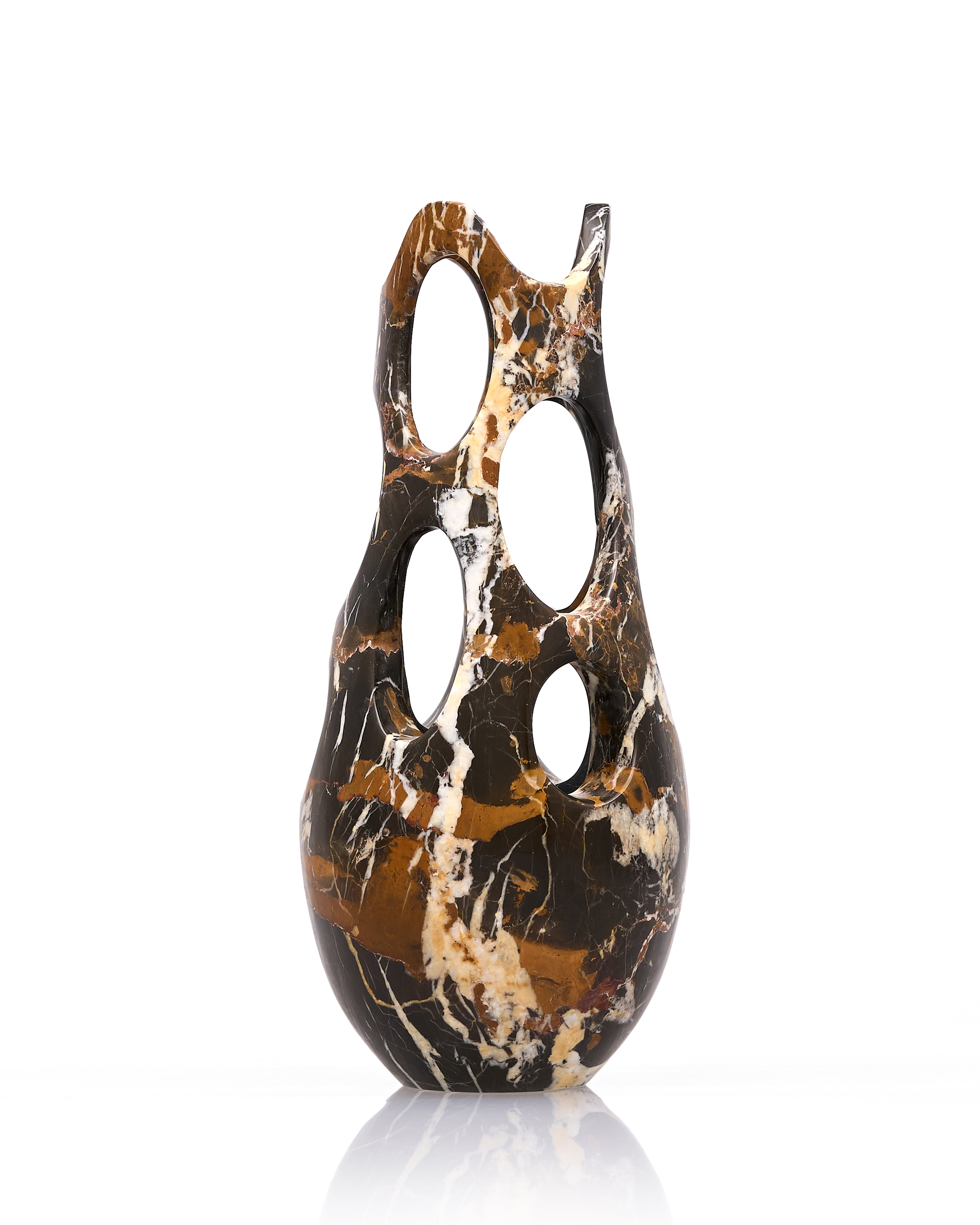 Walnut Crest Marble Decor