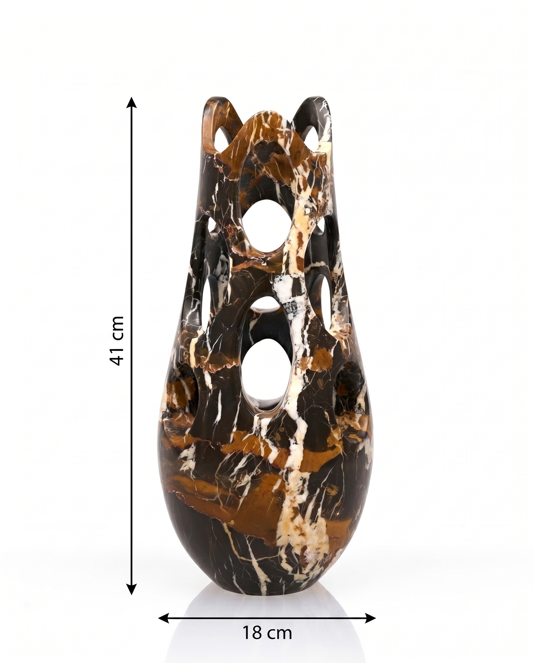 Walnut Crest Marble Decor