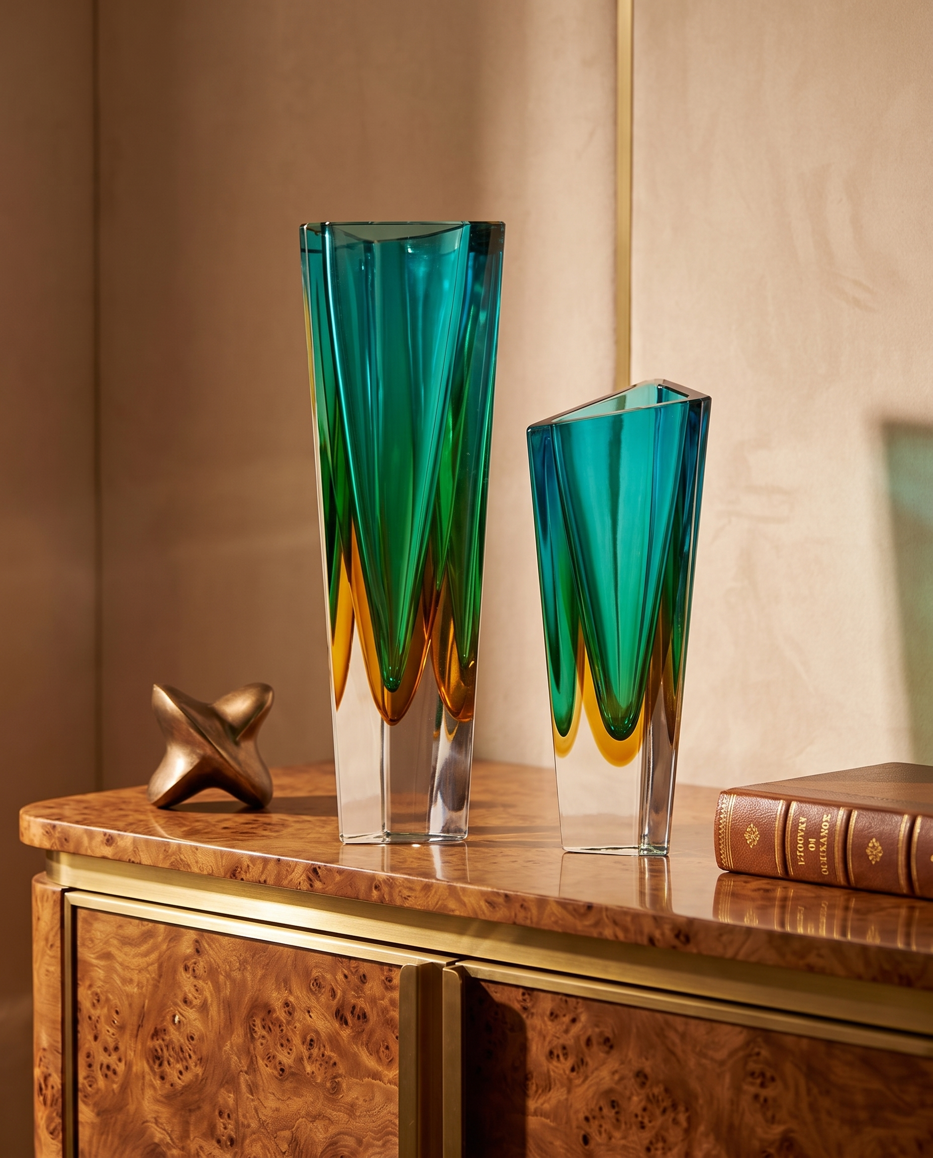 Willow Diamond Cut Crystal Vase
